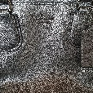 NWOT coach crossbody purse gunmetal silver/grey M